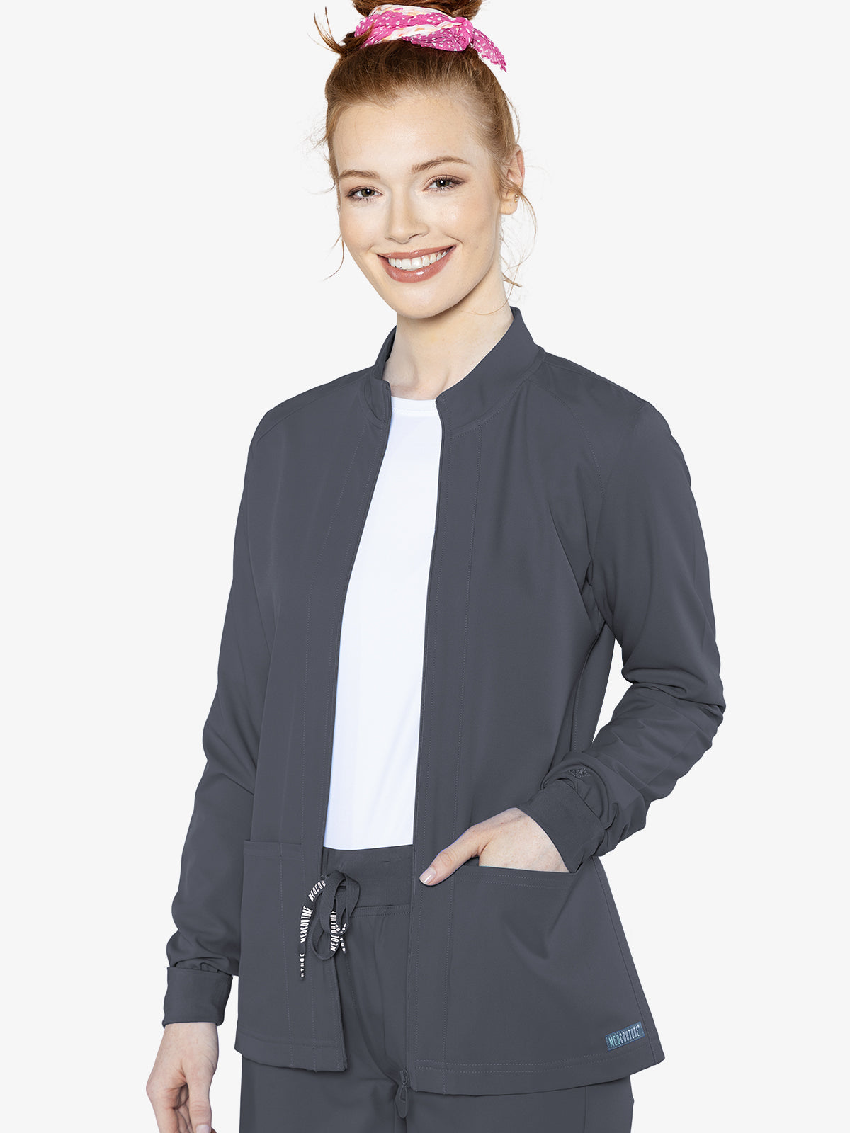 Med Couture Zip Front Warm-Up Jacket