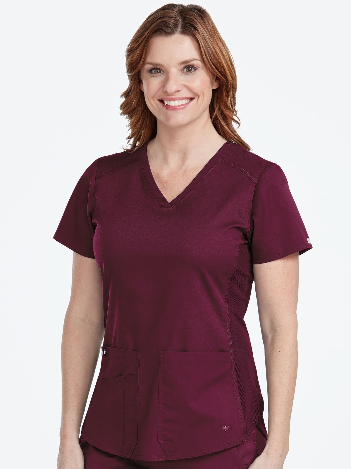 Med Couture V-Neck Shirttail Top